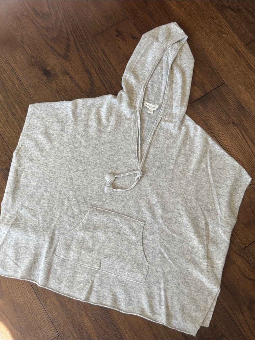 White + Warren Heather Gray Knit Cardigan